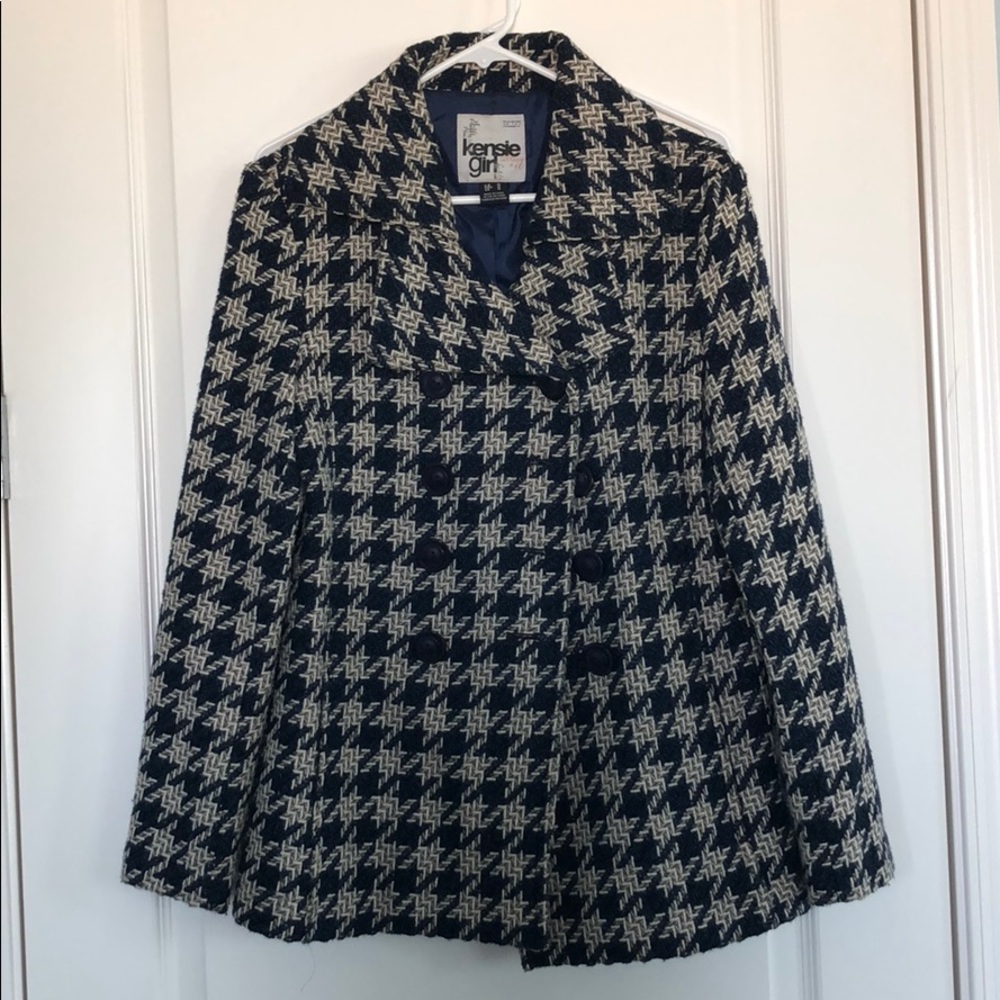 Patterned pea coat
